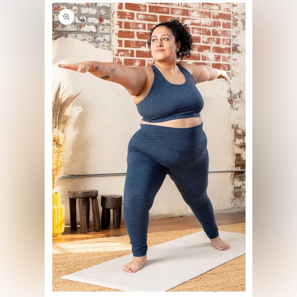 Superfit Hero SuperSoft Pocket Leggings - Heather Navy - AirFit 2X - Picture 1 of 4